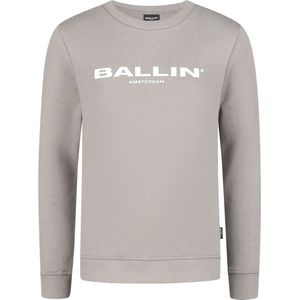 Ballin Amsterdam - Jongens Slim Fit Sweater - Bruin - Maat 116