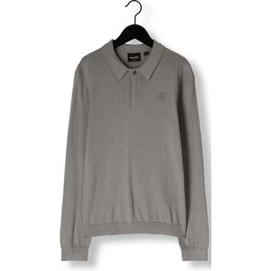 Lyle & Scott Ls Knitted Polo Shirt Polo's & T-shirts Jongens - Polo shirt - Grijs - Maat 128/134