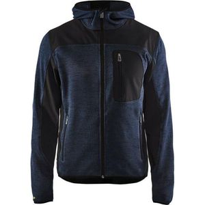 Blaklader Gebreid vest met softshell 4930-2117 - Mannen - Dark Navy/Zwart - M