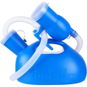 Urinaal Mannen - Plasfles Vrouw - Met Deksel