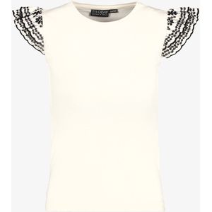 TwoDay meisjes top met vlindermouwtjes wit - Maat 92