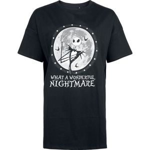 The Nightmare Before Christmas What a Wonderful Nightmare - Oversized Dames T-shirt - zwart - S