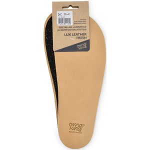 Oma King - Lux leather fresh insoles for barefoot shoes - inlegzooltjes maat 25-34