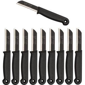 Solingen Schilmesje Duits - Zwart - RVS 16 cm. met beschermhoes - 10 stuks