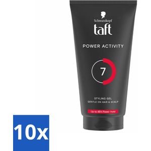 Taft - Power Activity 7 - Styling Gel - Energieke styling - 150 ml - Bulkverpakking - 10 stuks