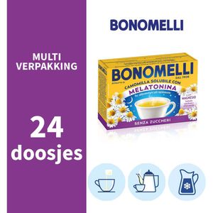 Bonomelli Oplosbare kamille met melatonine voordeelverpakking 24 x (16 x 4,5g)