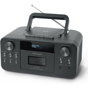 Draagbare DAB+ Radio met Bluetooth, CD-Speler, Cassettedeck, FM Radio en AUX-in – Ideaal voor Thuis en Reizen