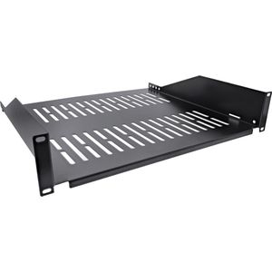 InLine® - 19 Inch Planken - Zwart - SPCC-Plaatstaal - 20 kg - 2HE