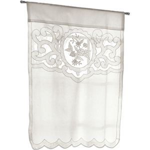 Vitrages - Translucent - Wit - Polyester