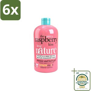 Treaclemoon - Bad- en Douchgel - The Raspberry Kiss - Zoete Frambozengeur - 500ml - Voordeelverpakking - 6 stuks - Frambozengeur - Treaclemoon