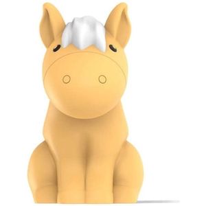 Dhink - Nachtlampje Paard - in zacht knuffel-siliconen materiaal