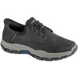 Skechers - Respected Garrett - Instapschoenen - Zwart - Nubuck/Textiel