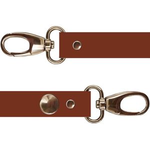 Tassenhangers kinderwagen leer Cognac