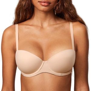 Licht gewatteerde balconette bh voor dames - T-shirt ondersteunend - Beugel - Plus-size demi bh