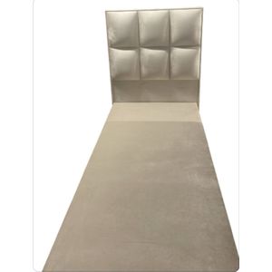 Boxspringset - 90x200 - Beige 1 - Eénpersoons