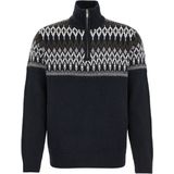 WE Fashion Heren slim fit gebreide trui met print