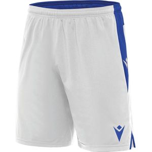 Macron Tempel Short Heren - Wit / Royal | Maat: 3XL