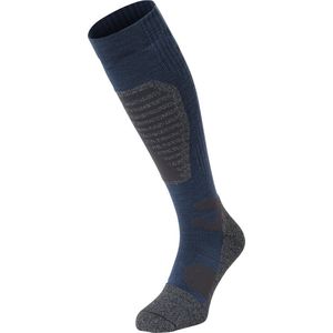 NOMAD® Skisokken Pro Merinowol 1-Pack | Maat 39/42 Steel Blue | Skiën / Snowboarden / Wandelen | Goede vochtafvoer | Extra versteviging | Ski Sokken Heren / Dames