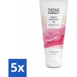 Therme - Saigon Pink Lotus - Douche Satin - Verfrissend - Verzorgend - 200ml - Bulkverpakking - 5 stuks