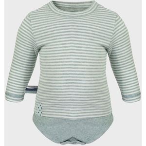 Baby T-shirt met lange mouwen OrganicEra Organic Baby T-shirtbody, gestreept