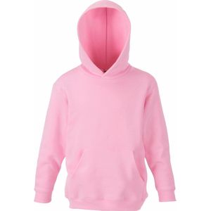 Fruit Of The Loom Kinder Unisex Premium 70/30 Sweatshirt met Capuchon / Hoodie (Licht Roze)