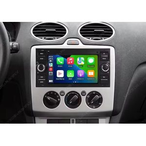 geschikt voor Ford 2004 - 2011 | Carplay & Android Auto |Focus Fiesta C & S max Fusion Mondeo Hobby TL Transit Connect Galaxy Kuga | Autoradio met Navigatie | Android radio | 2004 2005 2006 2007 2008 2009 2010 2011