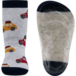 Ewers Antislipsok - Autos Rood/Groen - Lichtgrijs&Donkerblauw - Siliconenzool-23/24