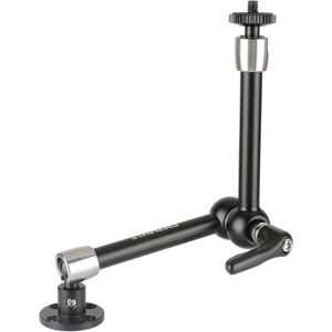 11 inch Magic Arm met 1/4 inch kogelkoppen, versterkte centrale sluiting en ronde wandhouder