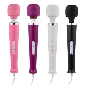 Magic-  Massager Wand met stekker - Vibrator - Heel sterk- 110-240V - Wit - 10 Function