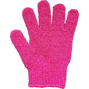 Scrub handschoenen - scrub washand - scrubhandschoenen - oDaani - Donker roze