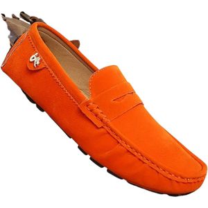 Bovista Loafers Dames - Met Hak - Damesschoenen - Instappers - Oranje - Maat 35.5