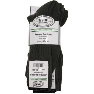 MFH Legersokken halflang legergroen 3-pack