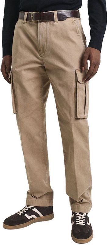 Gant 1505362 Regular Fit Cargobroek Beige 31 / 32 Man