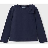 Meisjes shirt lange mouw - Navy blauw