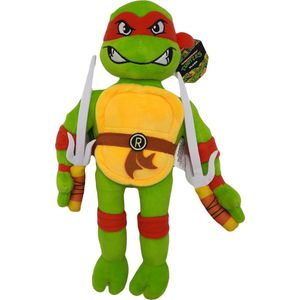 Teenage Mutant Ninja Turtles - Raphael - Pluche Knuffel - Nickelodeon - 32 cm