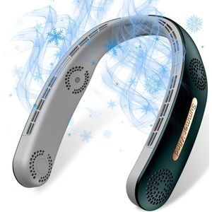 Draagbare Nek Ventilator met Koeling - Usb Oplaadbaar & Lichtgewicht - Nekventilator met 3 Snelheden - Handventilator Lange Batterijduur - Cadeau
