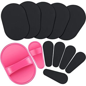 Vitdipy - 12 stuks - Draagbare Ontharingstool - Exfoliërend Schuurkussen - Voor Zachte Benen, Armen & Gezicht - Herbruikbare Zelfklevende Schuurpads