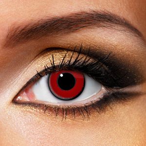 Partylens® set kleurlenzen - Voldemort - jaarlenzen met vloeistof en lenshouder - zachte contactlenzen