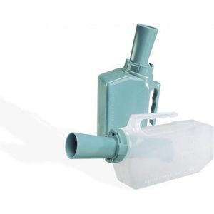 Comforthulpmiddelen Urinaal met terugloop beveiliging - man-transparant