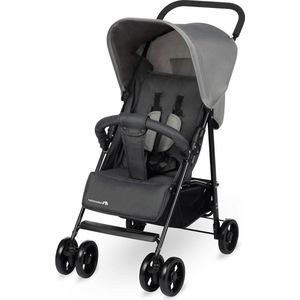 Foggy Kinderwagen 0 - ca. 35 jaar tot 15 kg draagbare & lichtgewicht reisbuggy - vlakke ligstand - compact inklapbaar - draaibare stootrand - getint steen