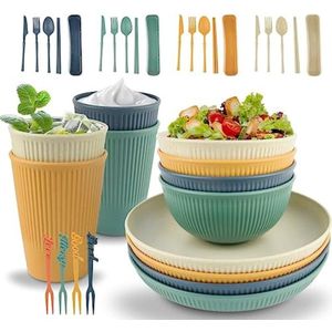 Camping Servies - Camping Servies Set - Plastic Servies Camping