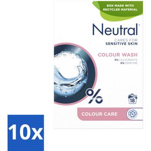 Neutral Waspoeder Kleur 18 Wasbeurten 1,187 kg - Bulkverpakking - 10 stuks