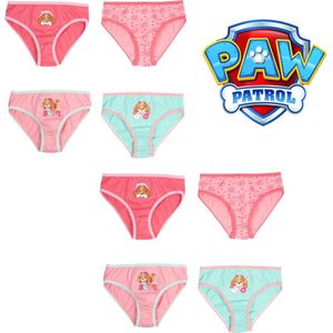 Paw Patrol Onderbroek Meisje - Set van 8 - Roze/Mintgroen - Maat 98/104