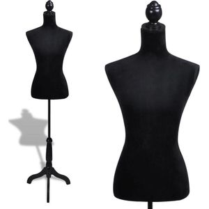 vidaXL-Etalagepop-torso-vrouw-zwart