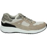 Durea - 6283 E - Lage sneakersDames sneakers - Kleur: Wit/beige - Maat: 38.5