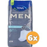 TENA Men Level 1 - Inleggers - 24 Stuks - Discreet en Drievoudige Bescherming