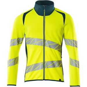 Mascot Accelerate Safe Sweatshirt met rits 19184-781 - hi-vis geel/donkerpetrol - 4XL