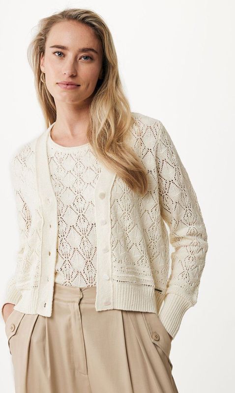 Mexx Twin Set Vest Offwhite - Maat Xs