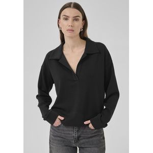 Blouse met lange mouwen HelleMW Box fit black