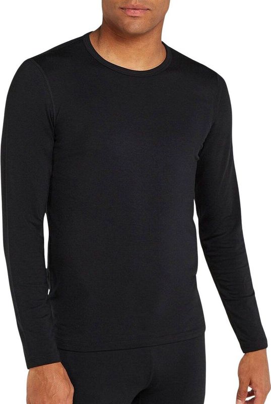 Icebreaker - Core Heavyweight LS Crewe - Thermoshirt - Zwart - Heren